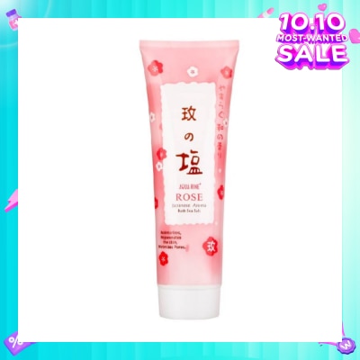 AQUA RINE Japanese Aroma Bath Sea Salt Scrub Rose (Moisturizes & Rejuvenates Skin & Minimizes Pores) 400g