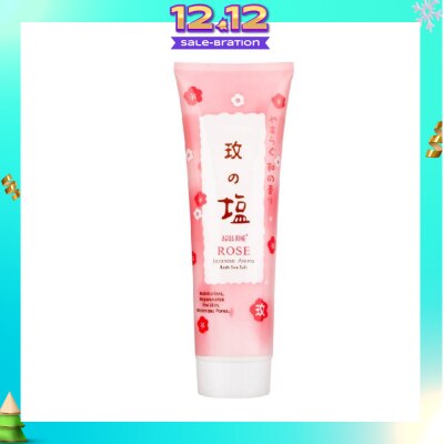 AQUA RINE Japanese Aroma Bath Sea Salt Scrub Rose (Moisturizes & Rejuvenates Skin & Minimizes Pores) 400g
