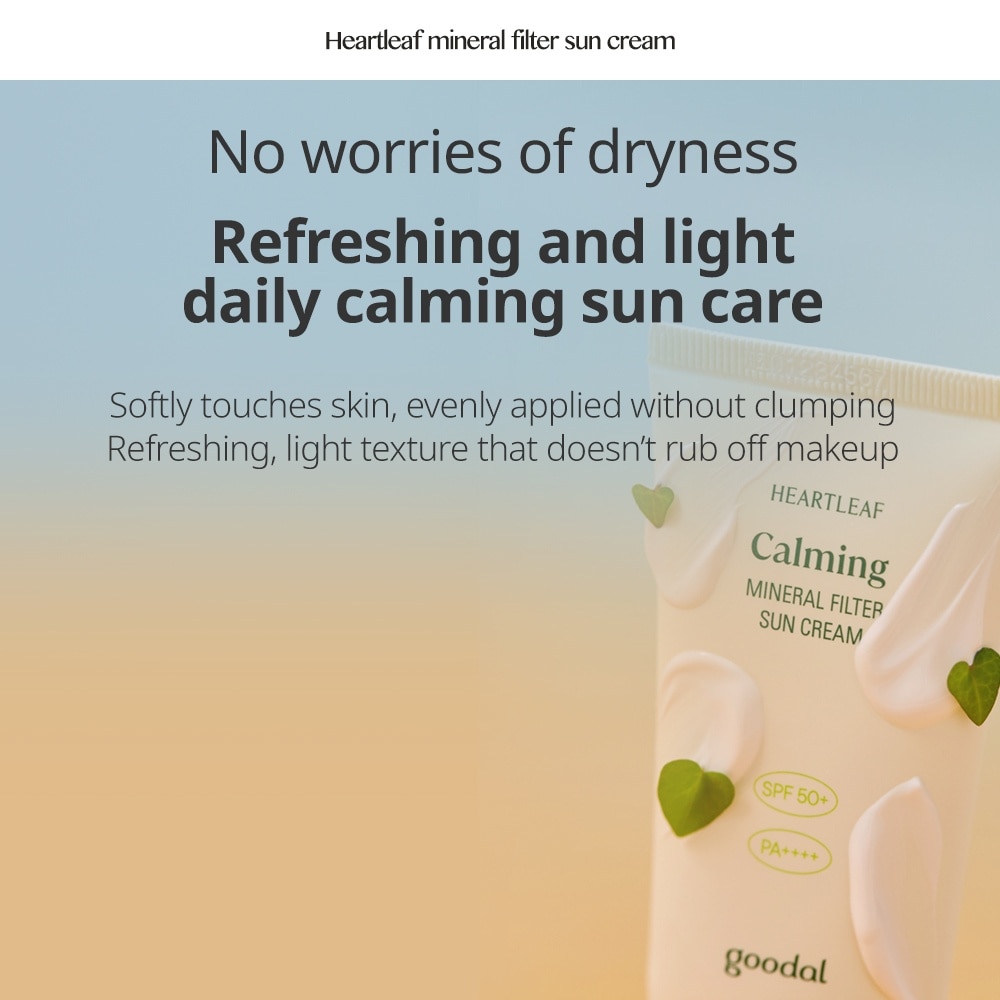 Houttuynia Cordata Calming Mineral Filter Sun Cream SPF 50+ PA+++ 50ml
