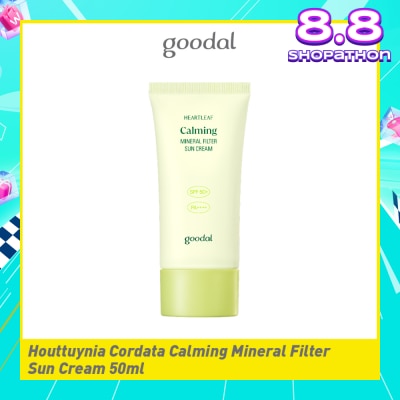 GOODAL Houttuynia Cordata Calming Mineral Filter Sun Cream SPF 50+ PA+++ 50ml