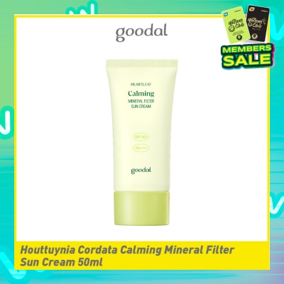 GOODAL Houttuynia Cordata Calming Mineral Filter Sun Cream SPF 50+ PA+++ 50ml
