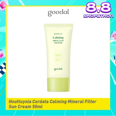 GOODAL Houttuynia Cordata Calming Mineral Filter Sun Cream SPF 50+ PA+++ 50ml