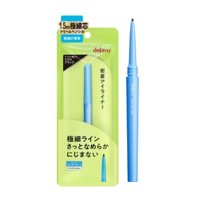 DEJAVU - Lasting-Fine Ultra-Thin Cream Pencil Eyeliner Black 0.074g