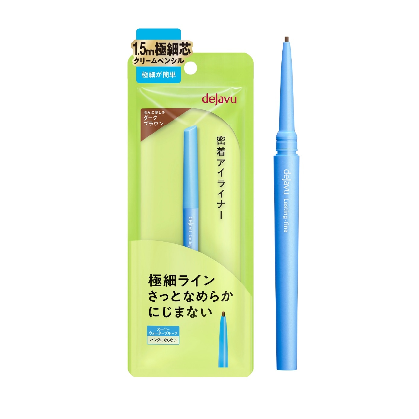 Lasting-Fine Ultra-Thin Cream Pencil Eyeliner Dark Brown 0.074g