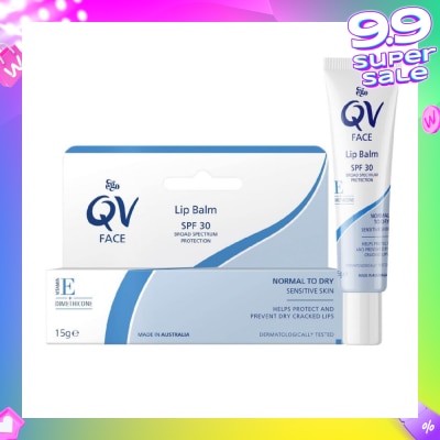 EGO QV Face Lip Balm SPF30 (Soothe & Hydrates Dry or Cracked Lips) 15g