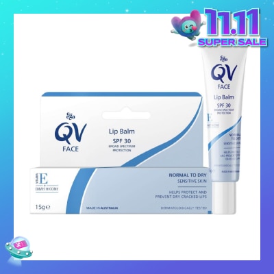 EGO QV Face Lip Balm SPF30 (Soothe & Hydrates Dry or Cracked Lips) 15g