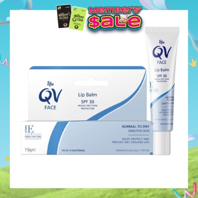EGO QV - Face Lip Balm SPF30 (Soothe & Hydrates Dry or Cracked Lips) 15g