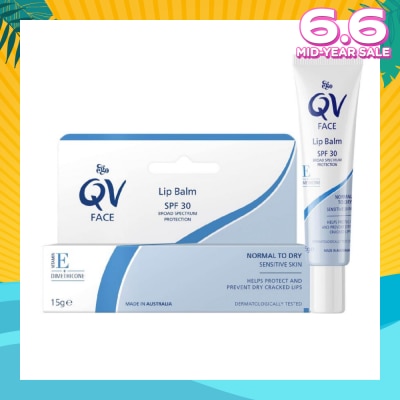 EGO QV Face Lip Balm SPF30 (Soothe & Hydrates Dry or Cracked Lips) 15g