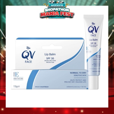 EGO QV - Face Lip Balm SPF30 (Soothe & Hydrates Dry or Cracked Lips) 15g