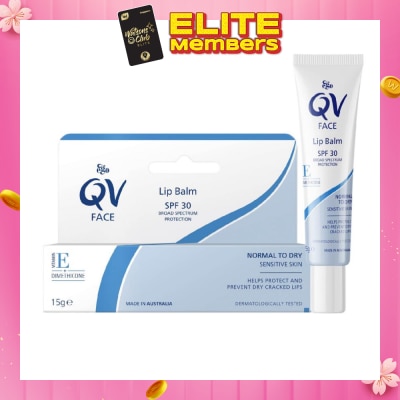 EGO QV Face Lip Balm SPF30 (Soothe & Hydrates Dry or Cracked Lips) 15g