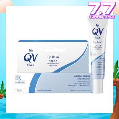 EGO QV Face Lip Balm SPF30 (Soothe & Hydrates Dry or Cracked Lips) 15g