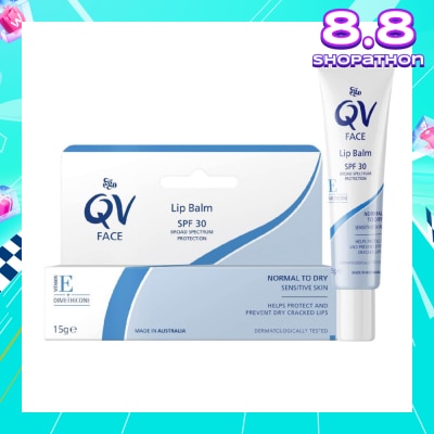 EGO QV Face Lip Balm SPF30 (Soothe & Hydrates Dry or Cracked Lips) 15g