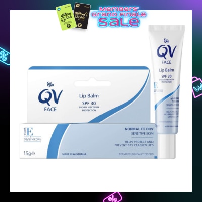 EGO QV Face Lip Balm SPF30 (Soothe & Hydrates Dry or Cracked Lips) 15g