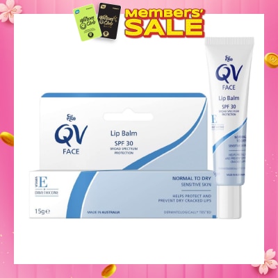 EGO QV Face Lip Balm SPF30 (Soothe & Hydrates Dry or Cracked Lips) 15g