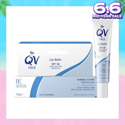 EGO QV Face Lip Balm SPF30 (Soothe & Hydrates Dry or Cracked Lips) 15g