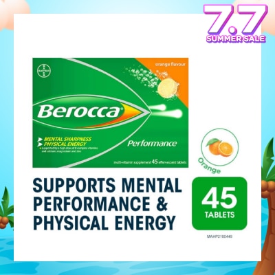 BEROCCA Performance Vitamin B Orange Energy Effervescent Tablet 45s