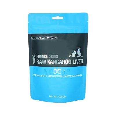 FREEZE DRY AUSTRALIA - Freeze Dried Raw Kangaroo Liver Cat and Dog Treats 100g image