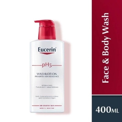 EUCERIN pH5 Wash Lotion For Body & Face (Preserve Skin's Resilience) 400ml