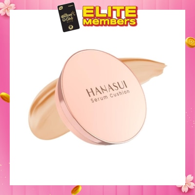 HANASUI Serum Cushion (02 Natural) Moisturising, Light Texture And Perfect Coverage 15g
