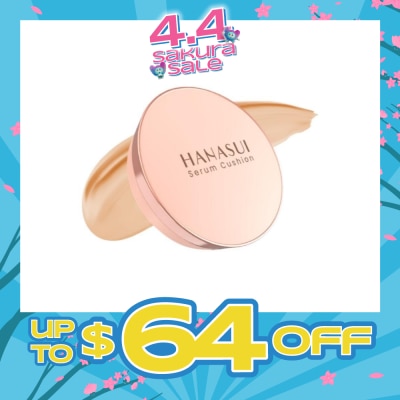HANASUI - Serum Cushion (02 Natural) Moisturising, Light Texture And Perfect Coverage 15g