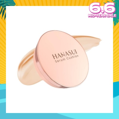 HANASUI Serum Cushion (07 Light Ivory) Moisturising, Light Texture And Perfect Coverage 15g