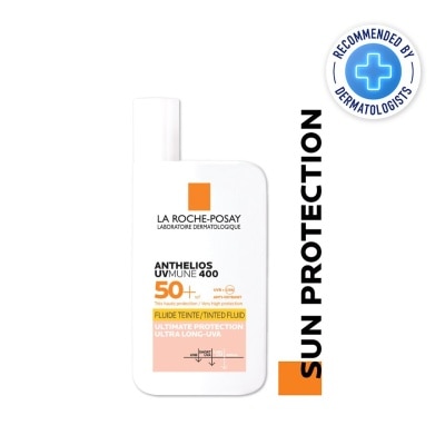 LA ROCHE-POSAY Anthelios Invisible Fluid SFP50+ Tinted (Broad Spectrum UVB & UVA Facial Sunscreen for Sensitive Skin) 50ml