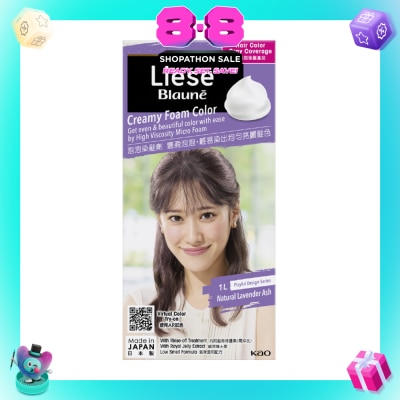 LIESE - Blauné Creamy Foam Color #1L Natural Lavender Ash 108ml