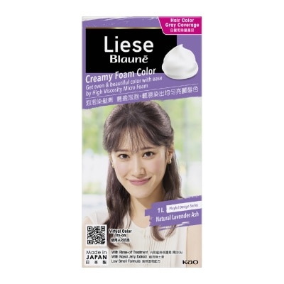 LIESE - Blauné Creamy Foam Color #1L Natural Lavender Ash 108ml