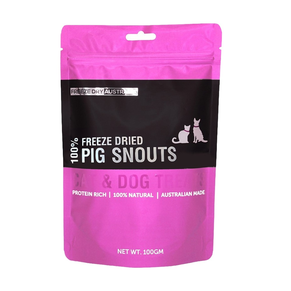 Freeze Dried Pig Snouts Cat and Dog Treats 100g