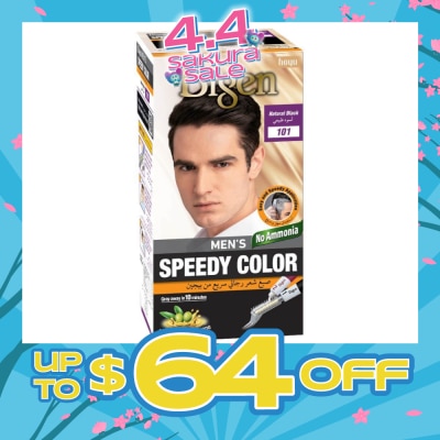 BIGEN MEN'S - Speedy Color 101 Natural Black (Covers Gray Naturally Without Ammonia) 167g