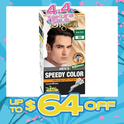 BIGEN MEN'S - Speedy Color 102 Brown Black (Covers Gray Naturally Without Ammonia) 167g