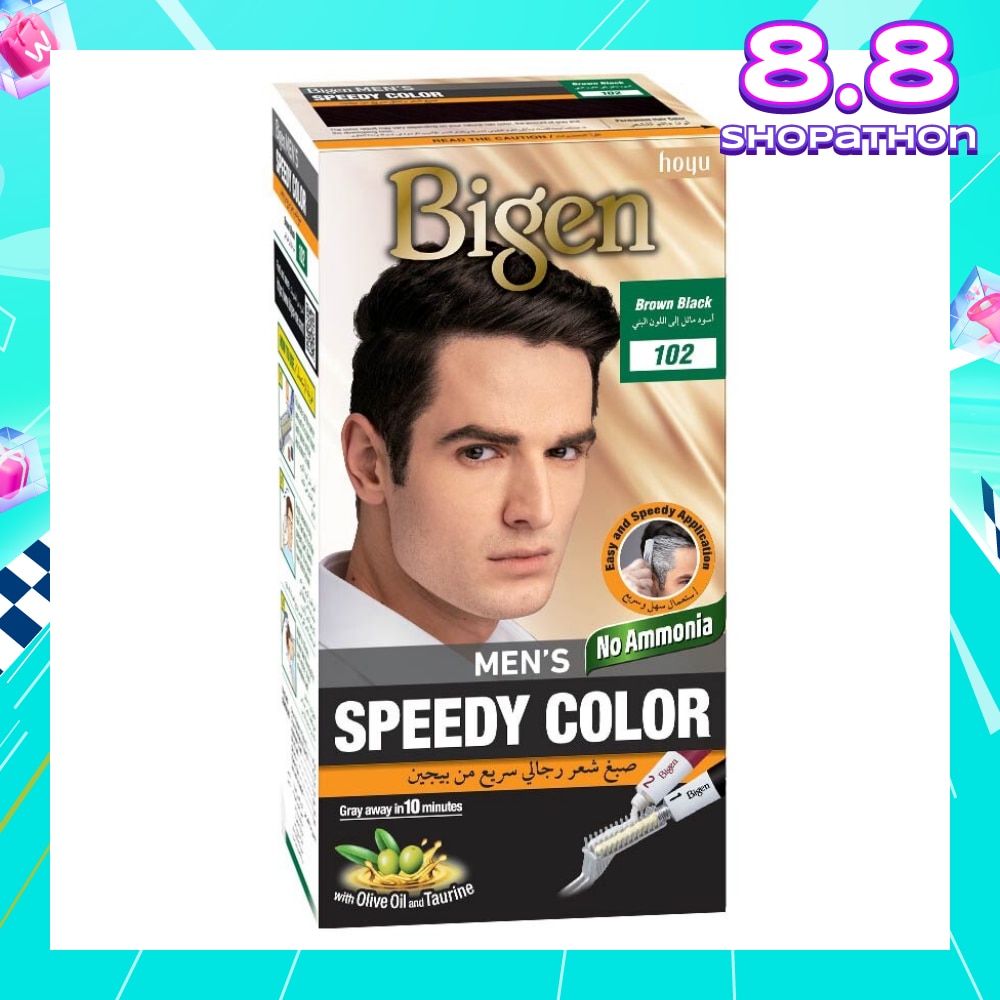 Speedy Color 102 Brown Black (Covers Gray Naturally Without Ammonia) 167g