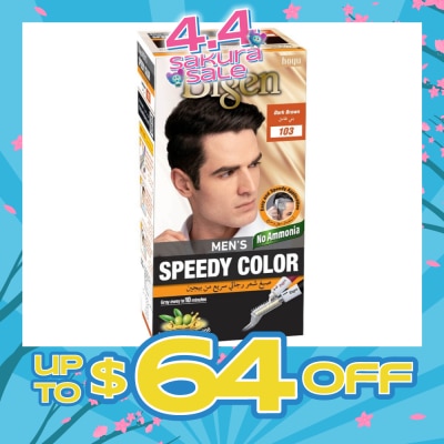 BIGEN MEN'S - Speedy Color 103 Dark Brown (Covers Gray Naturally Without Ammonia) 167g