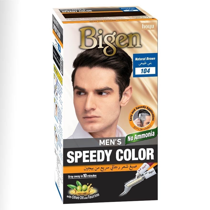 Speedy Color 104 Natural Brown (Covers Gray Naturally Without Ammonia) 167g