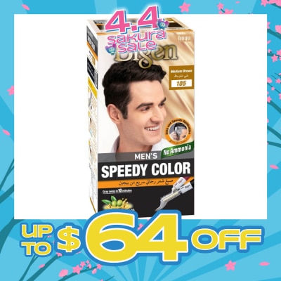 BIGEN MEN'S - Speedy Color 105 Medium Brown (Covers Gray Naturally Without Ammonia) 167g