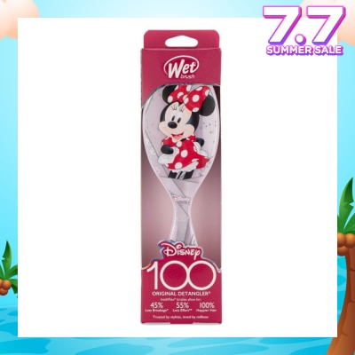 WET BRUSH Disney 100 (Minnie Mouse), Effortless And Pain Free Detangling Prevents Damaging Or Breaking The Hair 1s