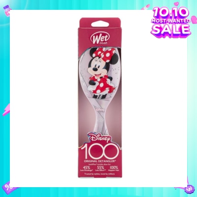 WET BRUSH Disney 100 (Minnie Mouse), Effortless And Pain Free Detangling Prevents Damaging Or Breaking The Hair 1s