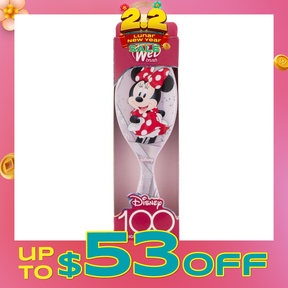 Disney 100 (Minnie Mouse), Effortless And Pain Free Detangling Prevents Damaging Or Breaking The Hair 1s