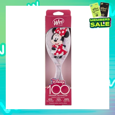 WET BRUSH Disney 100 (Minnie Mouse), Effortless And Pain Free Detangling Prevents Damaging Or Breaking The Hair 1s