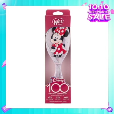 WET BRUSH Disney 100 (Minnie Mouse), Effortless And Pain Free Detangling Prevents Damaging Or Breaking The Hair 1s