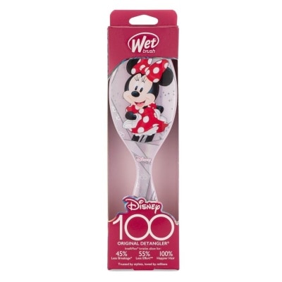 WET BRUSH Disney 100 (Minnie Mouse), Effortless And Pain Free Detangling Prevents Damaging Or Breaking The Hair 1s