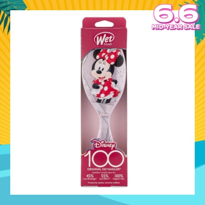 WET BRUSH Disney 100 (Minnie Mouse), Effortless And Pain Free Detangling Prevents Damaging Or Breaking The Hair 1s
