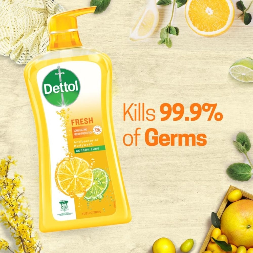 Dettol Fresh Antibacterial (Yuzu Citrus) Bodywash 950ml