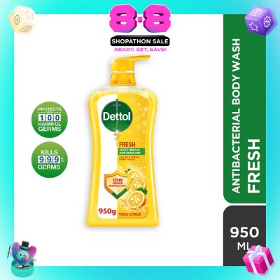 DETTOL - Dettol Fresh Antibacterial Body Wash Yuzu Citrus 950g,