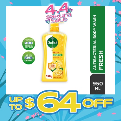 DETTOL - Dettol Fresh Antibacterial Body Wash Yuzu Citrus 950g,