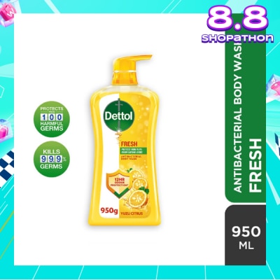 DETTOL Dettol Fresh Antibacterial Body Wash Yuzu Citrus 950g,