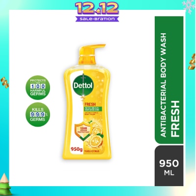 DETTOL Dettol Fresh Antibacterial Body Wash Yuzu Citrus 950g,