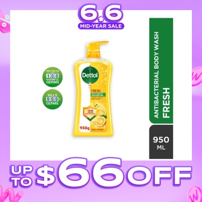 DETTOL - Dettol Fresh Antibacterial Body Wash Yuzu Citrus 950g,