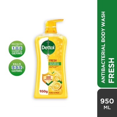 DETTOL Dettol Fresh Antibacterial Body Wash Yuzu Citrus 950g,
