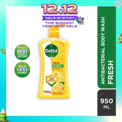 DETTOL Dettol Fresh Antibacterial Body Wash Yuzu Citrus 950g,